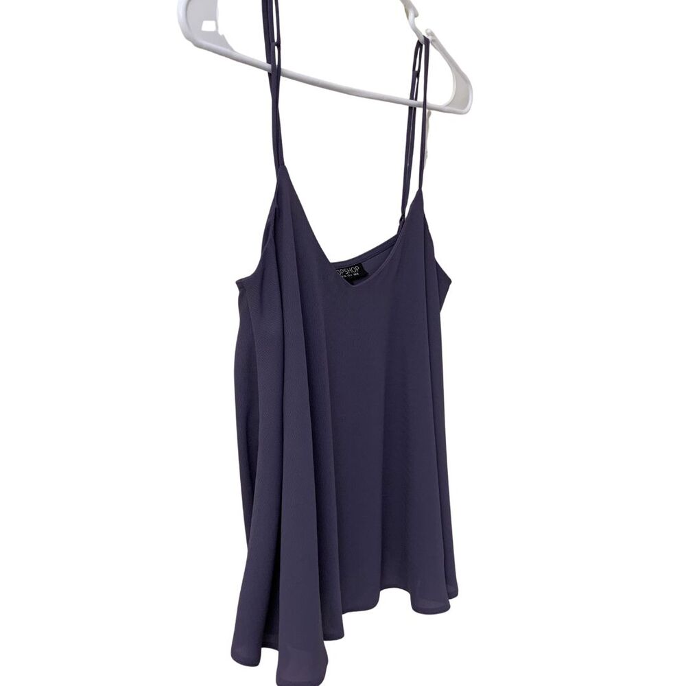 Topshop Lavender-Gray Double Strap Camisole Top Size 4 - Picture 6 of 10